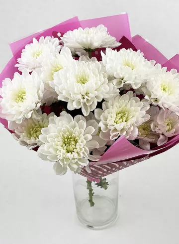 Букет из хризантем &laquo;Принцесса&raquo; от интернет-магазина цветов в 